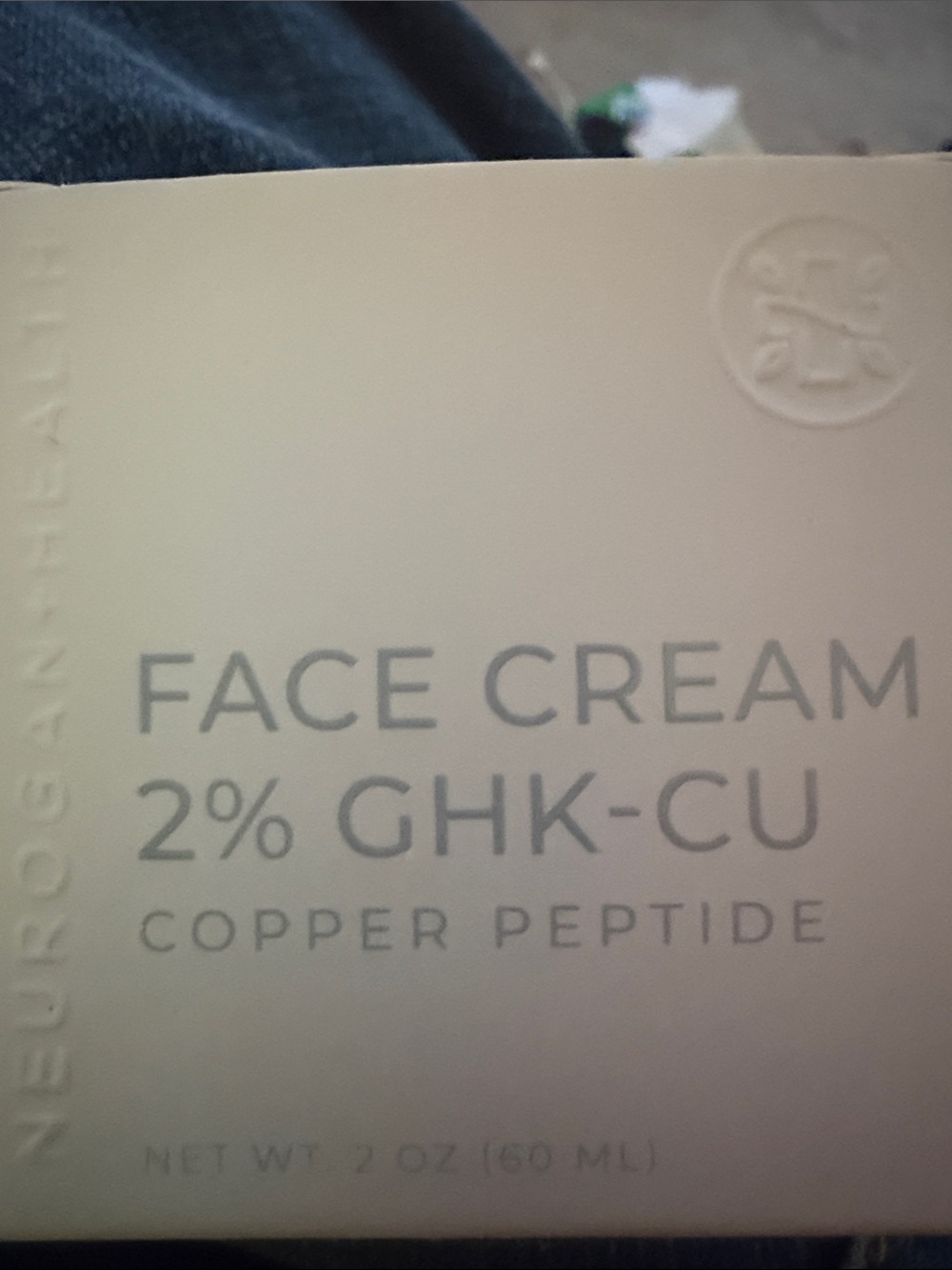 Neuroganalyn Face Cream 2% GHK-Cu Copper Peptide - White